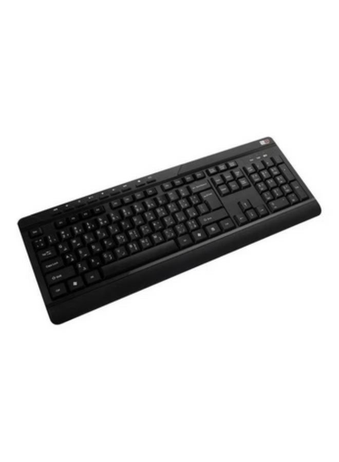 2B - KB443 Wireless Combo Keyboard With Mouse Set Black - Image 2